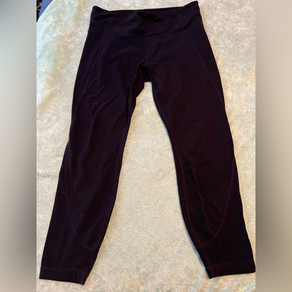 Athleta Black Basic Workout Leggings Tights Large